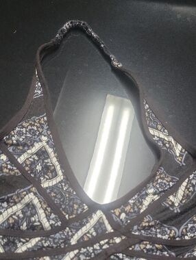 Free People Floral Halter Bralette in Brown and Cream